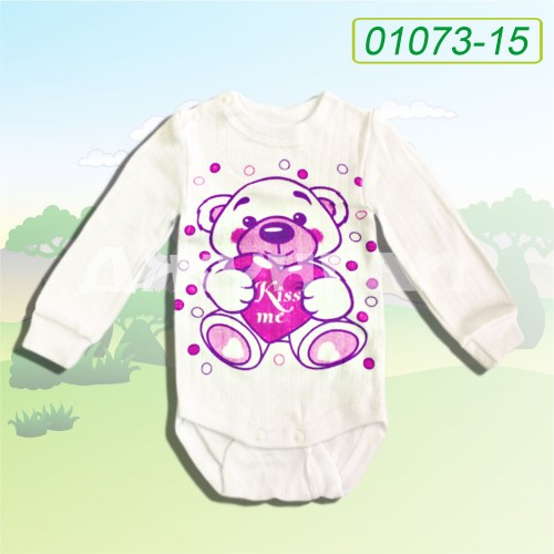 Боді  довгий рукав, друк,  компакт за 50 грн