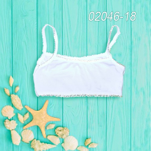 Топ короткий, ребана белая за 23 грн