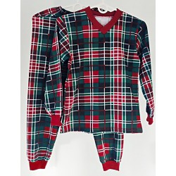 Піжама "Саша" клітка зелена,  начос