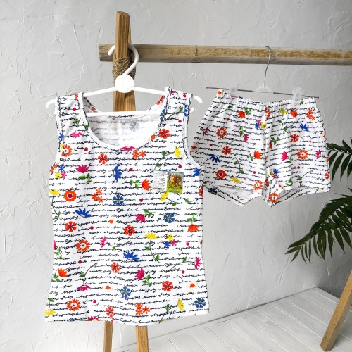 03055-08 Комплект "Емма" (майка+шорти), кулір за 96 грн