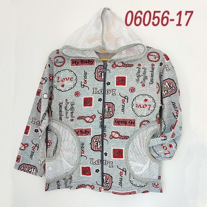 06056-17 Кофта "Женя",  тонка з капюшоном 