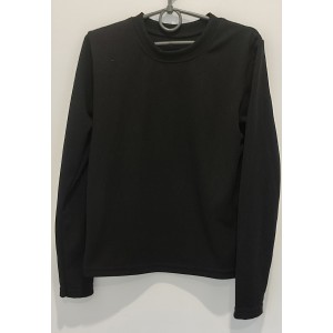 Лонгслів чорний, рубчик