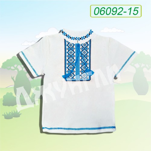 Вишиванка "Козачок" короткий рукав стойка, інтерлок за 176 грн